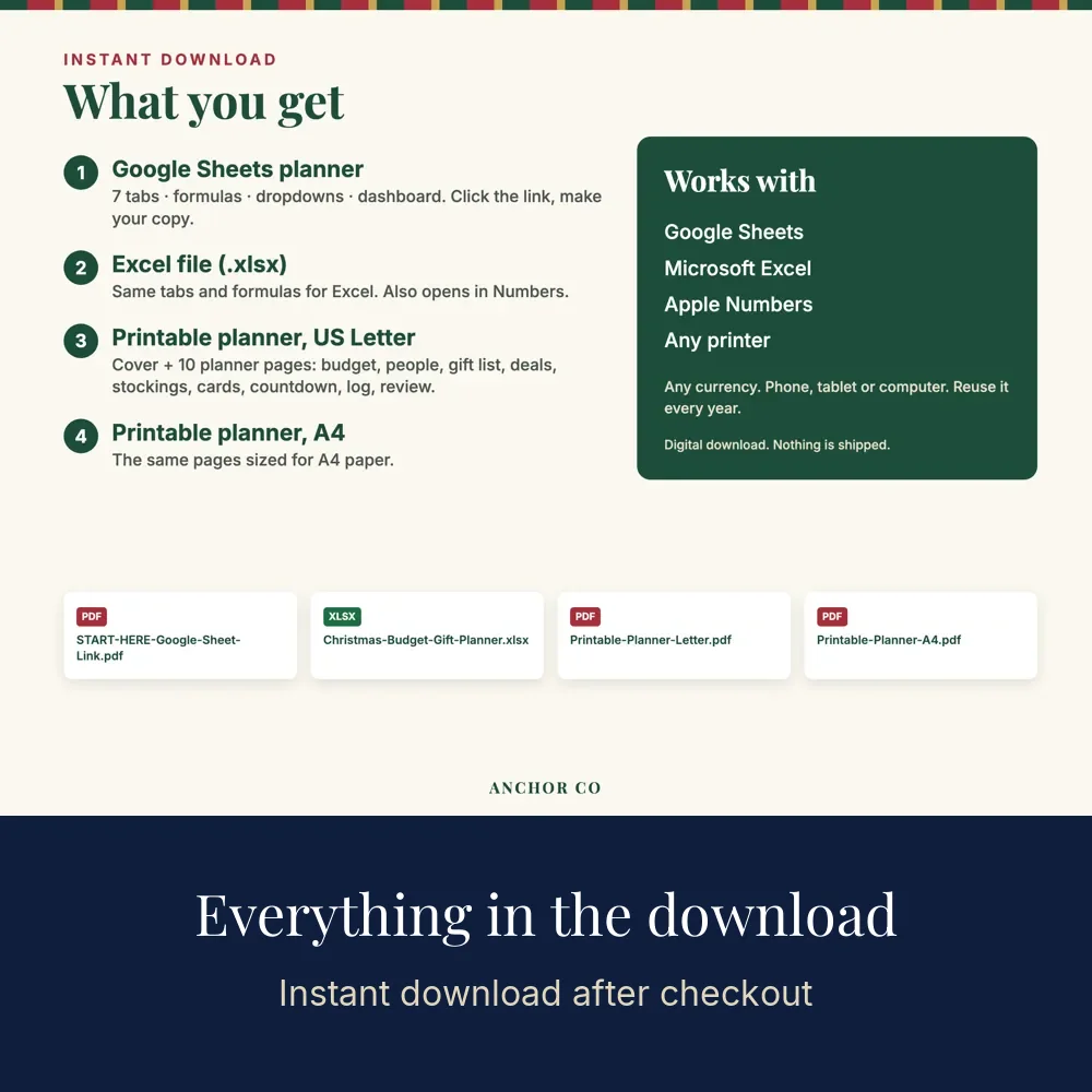 Everything included in the download